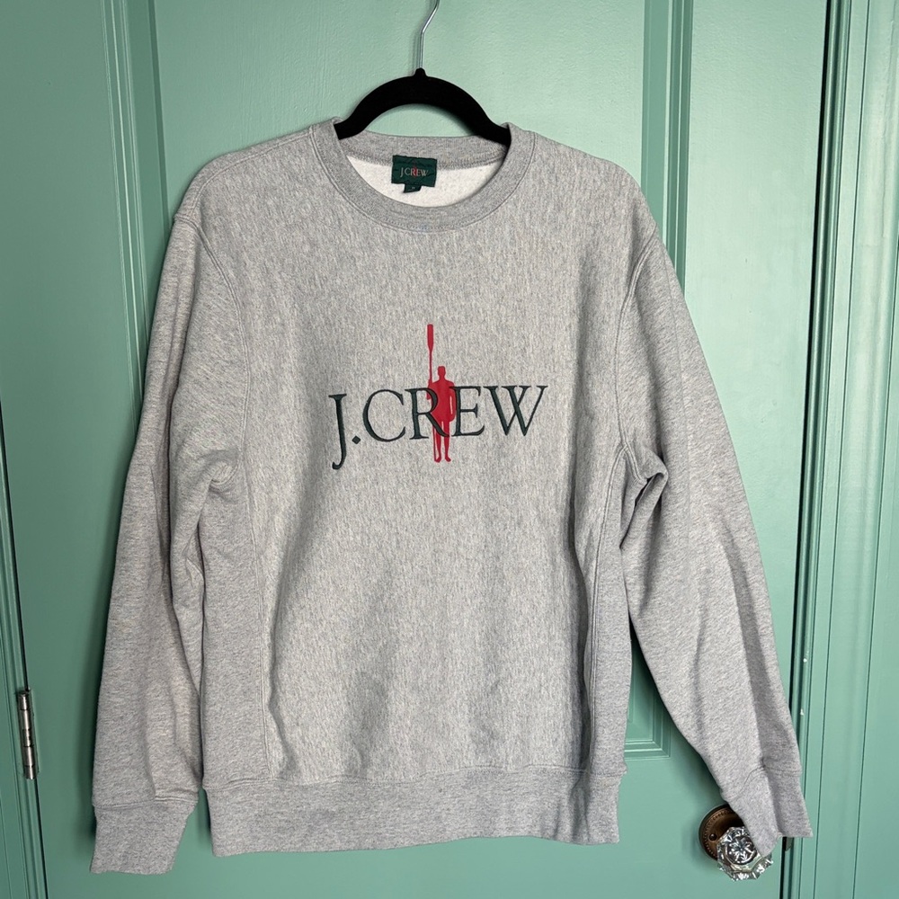 J. Crew Light Gray Crewneck Sweater